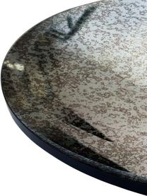 Bezrámové nástěnné zrcadlo s povrchovou úpravou Oxidized, Šedá, Ø 60 cm, H 3 cm