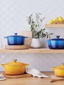 Ovale braadpan Signature Collection uit gietijzer, Geëmailleerd gietijzer, Blauwtinten, B 27 cm x H 15 cm, 4,1 L