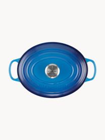 Ovale braadpan Signature Collection uit gietijzer, Geëmailleerd gietijzer, Blauwtinten, B 27 cm x H 15 cm, 4,1 L