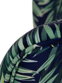 Sillón cóctel de terciopelo Leaf, Tapizado: 100% terciopelo de poliés, Estructura: madera de pino, tablero d, Patas: madera de abedul, Verde, azul oscuro, An 70 x F 58 cm