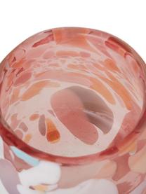 Mondgeblazen waxinelichthouders Art, 2 stuks, Mondgeblazen glas, Roze, blauw, groen, zalmkleurig, crèmekleurig, Ø 10 x H 9 cm