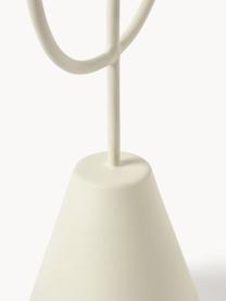 Candelabro in metallo Reem, Metallo rivestito, Beige chiaro, Larg. 22 x Alt. 40 cm