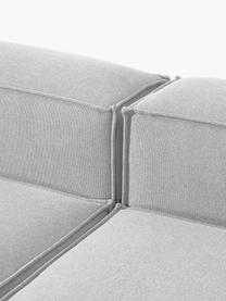 Diván modular Lennon, Tapizado: 100% poliéster Alta resis, Estructura: madera contrachapada de p, Patas: plástico Este producto es, Tejido gris, An 269 x F 119 cm, reposabrazos izquierdo