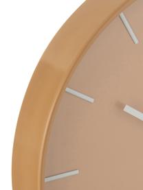 Horloge murale design Alex, Plastique, Brun clair, Ø 41 cm