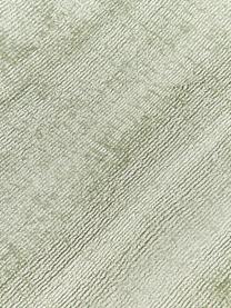 Alfombra artesanal de viscosa Jane, Parte superior: 100% viscosa, Reverso: 100% algodón El material , Verde salvia, An 160 x L 230 cm (Tamaño M)