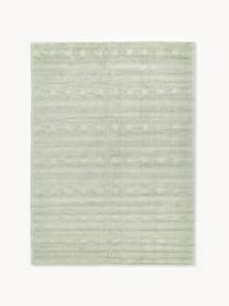 Tapis en viscose tissé main Jane, Vert sauge, larg. 160 x long. 230 cm (taille M)