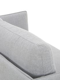 Sofa Ramira (2-Sitzer) in Hellgrau mit Metall-Füssen, Bezug: Polyester 40.000 Scheuert, Gestell: Massives Kiefernholz, Spe, Webstoff Hellgrau, B 151 x T 76 cm