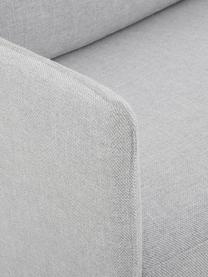 Sofa Ramira (2-Sitzer) in Hellgrau mit Metall-Füssen, Bezug: Polyester 40.000 Scheuert, Gestell: Massives Kiefernholz, Spe, Webstoff Hellgrau, B 151 x T 76 cm