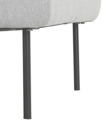 Sofa Ramira (2-Sitzer) in Hellgrau mit Metall-Füssen, Bezug: Polyester 40.000 Scheuert, Gestell: Massives Kiefernholz, Spe, Webstoff Hellgrau, B 151 x T 76 cm