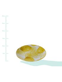 Dessertteller Lemon mit Zitronen-Motiv, 2 Stück, Porzellan, Weiss, Gelb, Ø 20 cm