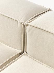 Modulares Ecksofa Lennon, Bezug: 100 % Polyester Der strap, Gestell: Massives Kiefernholz FSC-, Füße: Kunststoff, Webstoff Off White, B 238 x T 180 cm, Eckteil links