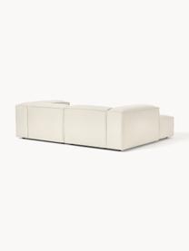 Modulares Ecksofa Lennon, Bezug: 100 % Polyester Der strap, Gestell: Massives Kiefernholz, Spe, Webstoff Off White, B 238 x T 180 cm, Eckteil rechts