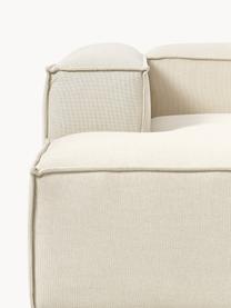 Canapé d'angle modulable Lennon, Tissu blanc cassé, larg. 238 x prof. 180 cm, méridienne à droite