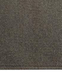 Handgeweven Kelim vloerkleed Rainbow van wol in donkergroen met franjes, Franjes: 100% katoen Bij wollen vl, Donkergroen, B 170 x L 240 cm (maat M)