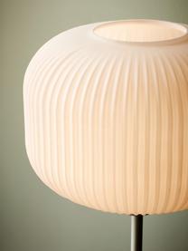 Stehlampe Milford, Lampenschirm: Glas, Weiß, H 139 cm
