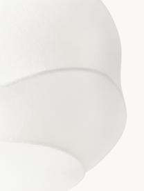 Plafonnier aspect soie Pearl, Blanc, mat, larg. 50 x haut. 30 cm