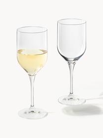 Copas de vino blanco Eleia, 4 uds., Vidrio de cristal, Transparente, Ø 8 x Al 22 cm, 555 ml