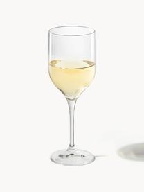 Copas de vino blanco Eleia, 4 uds., Vidrio de cristal, Transparente, Ø 8 x Al 22 cm, 555 ml