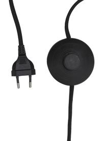 Vloerlamp Jascha uit donkere essenhout, Lampvoet: essenhout, FSC-gecertific, Lampenkap: linnenlook stof, Donker hout, Ø 50 x H 145 cm