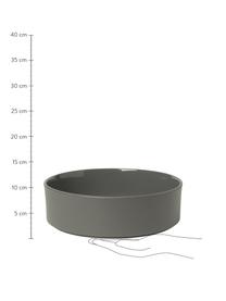 Servierschüssel Pilar in Dunkelgrau matt/glänzend, Ø 27 cm, Keramik, Dunkelgrau, Ø 27 cm