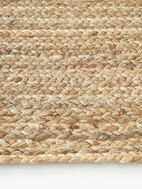 Handgemaakt juten vloerkleed Sharmila, 100% jute, Bruin, B 60 x L 90 cm (maat XXS)