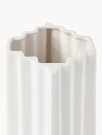 Vaso di design in porcellana Luomo, Porcellana, Bianco opaco, Larg. 35 x Alt. 29 cm