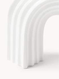 Designová porcelánová váza Luomo, Porcelán, Matná bílá, Š 35 cm, V 29 cm