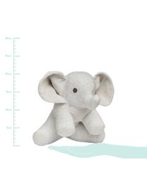 Knuffeldier Elephant, Bekleding: 100 % organisch katoen, O, Grijs, wit, lichtgrijs, 20 x 21 cm