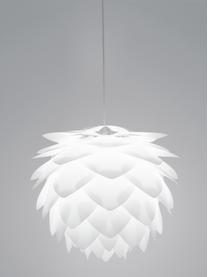 Hanglamp Silvia, bouwpakket, Lampenkap: polypropyleen, Baldakijn: kunststof, Wit, Ø 50  x H 41 cm