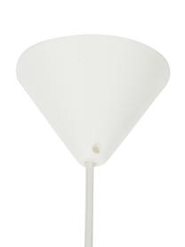 Lámpara de techo Silvia, kit de montaje, Pantalla: polipropileno, Anclaje: plástico, Cable: cubierto en tela, Blanco, Ø 50 x Al 41 cm