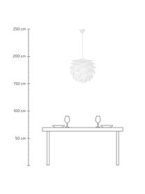 Pendelleuchte Silvia, Bausatz, Lampenschirm: Polypropylen, Baldachin: Kunststoff, Weiss, Ø 50 x H 41 cm