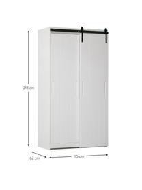 Armoire bois Luuk, Blanc