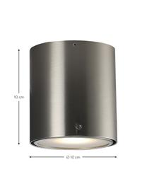 Faretto da soffitto argentato Ipsa, Lampada: metallo, Argentato, Ø 10 x Alt. 10 cm