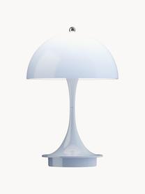 Mobile dimmbare LED-Tischlampe Panthella, H 24 cm, Kunststoff, Kunststoff Hellblau, Ø 16 x H 24 cm