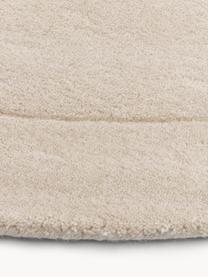 Tapis en laine de forme organique, tufté main Kadey, Beige clair, larg. 150 x long. 230 cm (taille M)