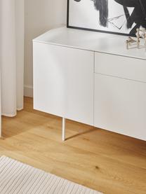 Credenza Elona, Bianco opaco, Larg. 200 x Alt. 75 cm