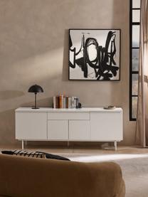 Enfilade en bois Elona, Blanc, larg. 200 x haut. 75 cm