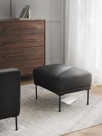 Pouf Fluente, Tissu anthracite, larg. 62 x prof. 50 cm