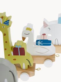 Geburtstagsdekoration Happy Animals, Buchenholz, Mitteldichte Holzfaserplatte (MDF), Sperrholz, Lotusholz, Metall, Filz, Bunt, B 50 x H 16 cm