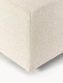 Poef Melva, B 99 x D 42 cm, Bekleding: 100% polyester Met 45.000, Frame: massief grenen- en sparre, Poten: kunststof Dit product is , Geweven stof lichtbeige, B 99 x D 42 cm