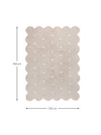 Ręcznie tkany dywan dla dzieci Biscuit, Beżowy, biały, S 120 x D 160 cm (Rozmiar S)