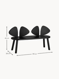 Banc pour enfants en bois de chêne Mouse, Bois de chêne, laqué, certifié FSC

Ce produit est fabriqué à partir de bois certifié FSC® et issu d'une exploitation durable, Noir, larg. 89 x haut. 46 cm