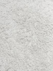 Kulatý ručně tkaný bavlněný koberec s třásněmi Daya, Světle šedá, Ø 110 cm (velikost S)
