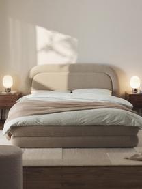 Čalúnená posteľ Solomon, Svetlobéžová, Š 140 x D 200 cm