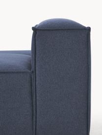 Chaise longue module Lennon, Bekleding: 100% polyester De slijtva, Frame: massief grenenhout, multi, Poten: kunststof Dit product is , Geweven stof donkerblauw, B 150 x D 119 cm, rugleuning rechts