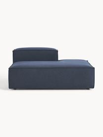 Chaise longue module Lennon, Bekleding: 100% polyester De slijtva, Frame: massief grenenhout, multi, Poten: kunststof Dit product is , Geweven stof donkerblauw, B 150 x D 119 cm, rugleuning rechts