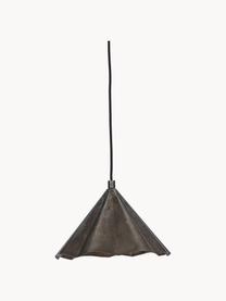 Lampada a sospensione piccola fatta a mano Flola, Paralume: ferro rivestito, Marrone con finitura antica, Ø 30 x Alt. 18 cm