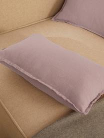 Housse de coussin lin vieux rose Lanya, 100 % pur lin, Vieux rose, larg. 30 x long. 50 cm