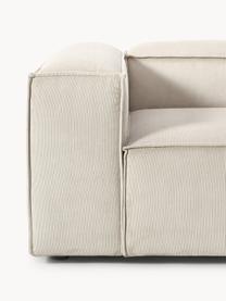 Modulaire XL chaise longue Lennon van corduroy, Bekleding: corduroy (92% polyester, , Frame: massief grenenhout, multi, Poten: kunststof De poten bevind, Corduroy lichtbeige, B 357 x D 119 cm, armleuning links