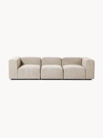 Modulares Sofa Lena (4-Sitzer), Bezug: Webstoff (88% Polyester, , Gestell: Kiefernholz, Schichtholz,, Webstoff Hellbeige, B 284 x T 106 cm